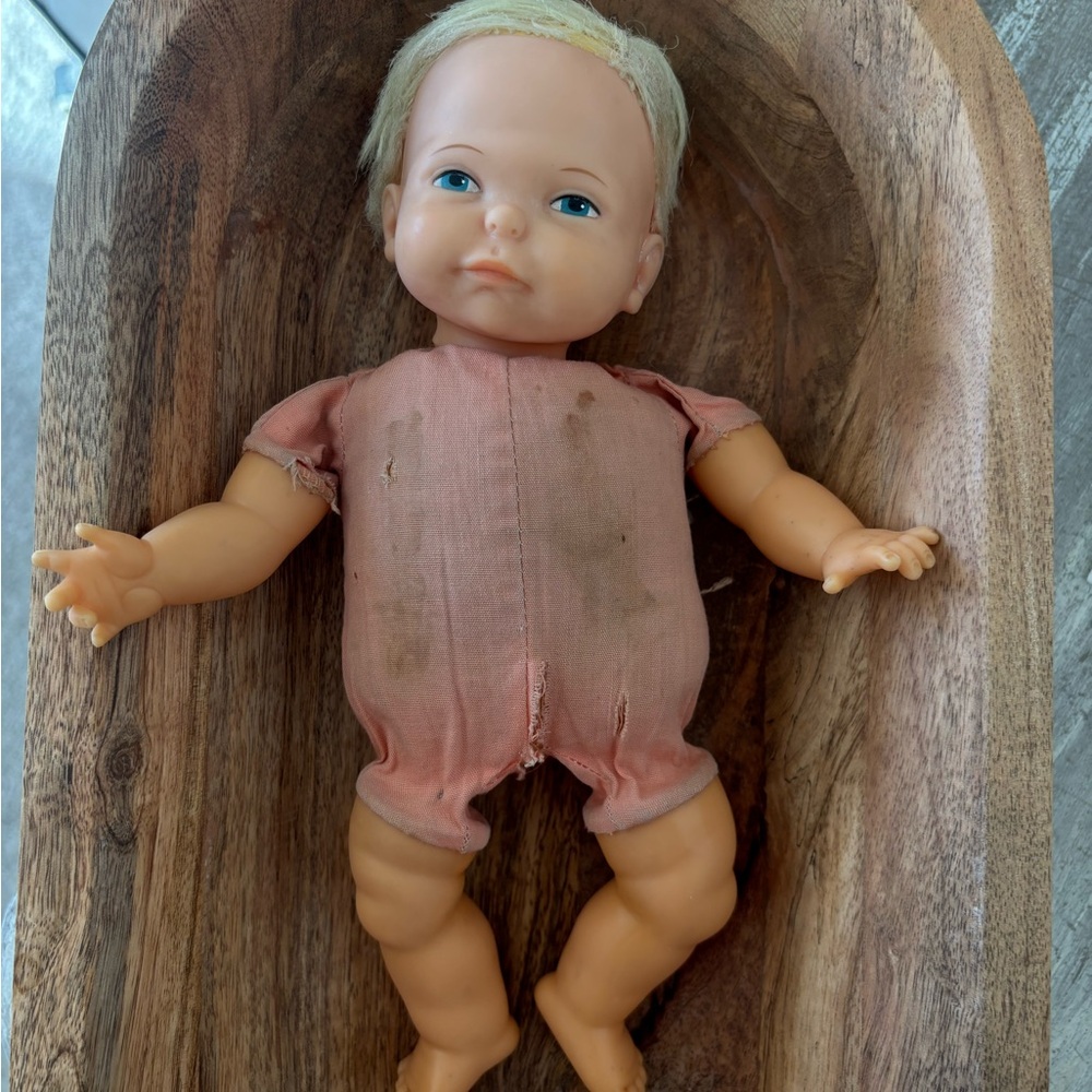 🍃🦋 Vintage Thumbalina Newborn Baby Doll 1960s - Picture 3 of 10